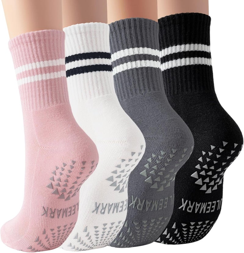 ULEEMARK Store Womens Pilates Non slip Yoga Socks Dance Gym Exercise Ankle Socks - Image 1